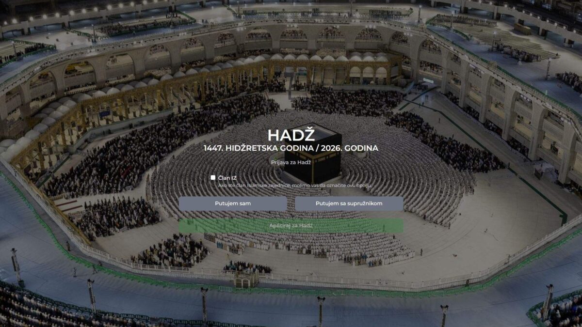 Ured za hadž i umru: Online prijave za hadž 2026. počinju 11. augusta u 8.00 sati